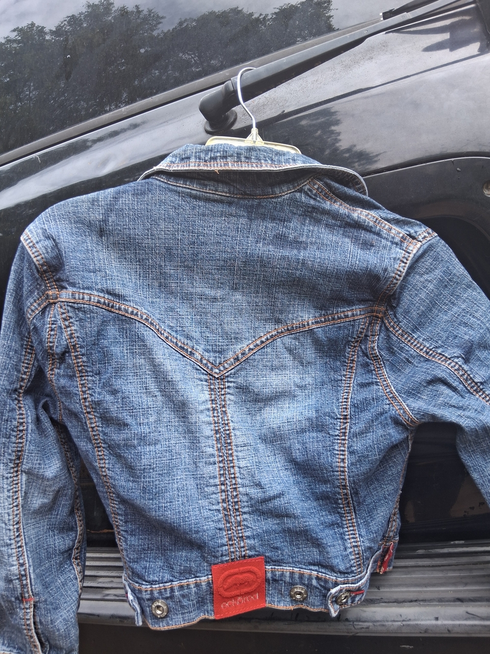 EckoRed y2k Denim Cropped Jacket - Picture 8 of 8